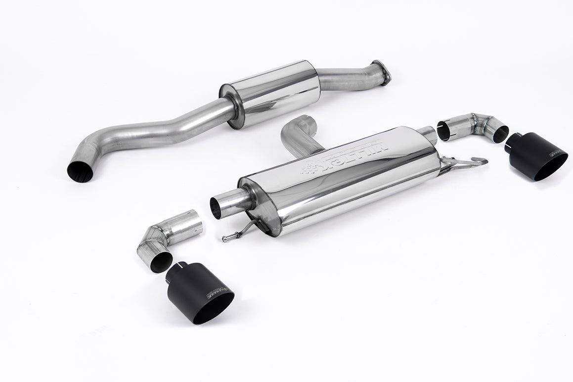 Scarico GPF-back Milltek Resonated omologato con finalini GT-115 neri Cerakote per Toyota GR Yaris Gen 1 1.6T (2020-2024