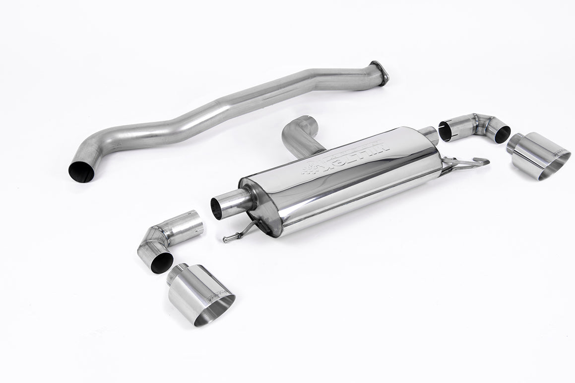 Scarico GPF-back Milltek Non-resonated con finalini GT-115 lucidi per Toyota GR Yaris Gen 1 1.6T (2020-2024) - SSXTY127