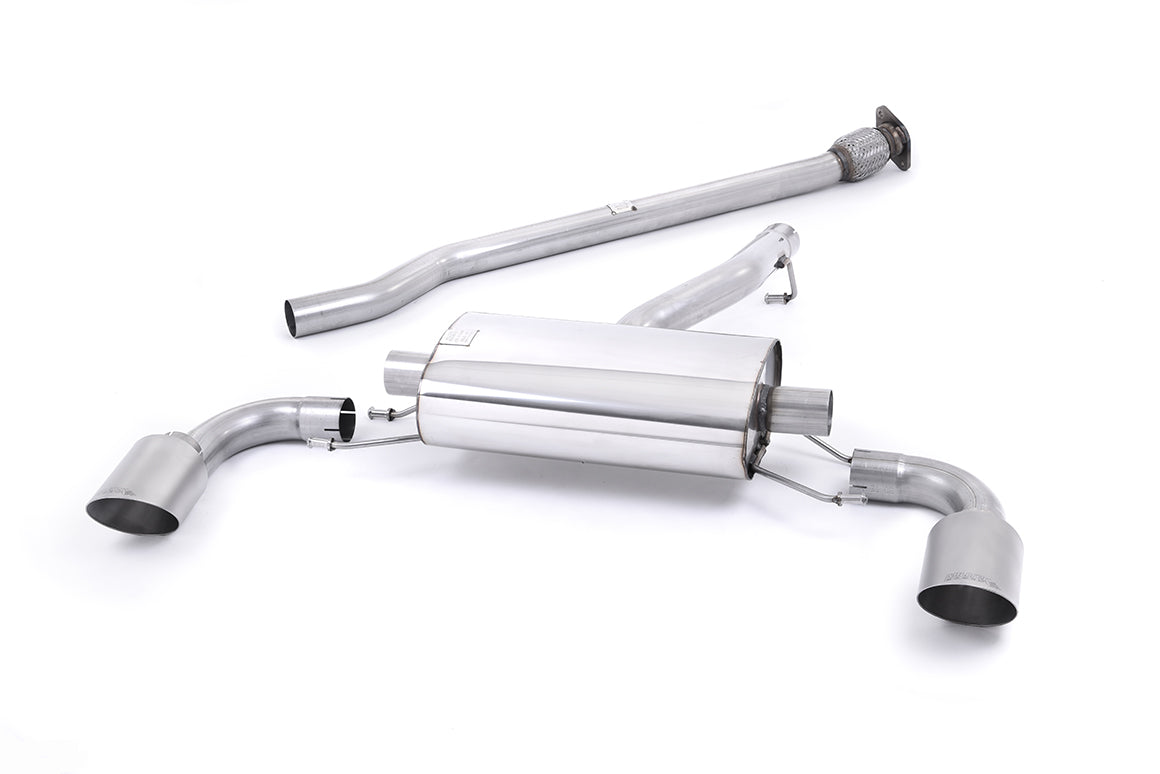 Scarico cat-back Milltek Non-resonated con finalini GT-115 in titanio per Toyota GR86 2.4 (dal 2022) - SSXTY172
