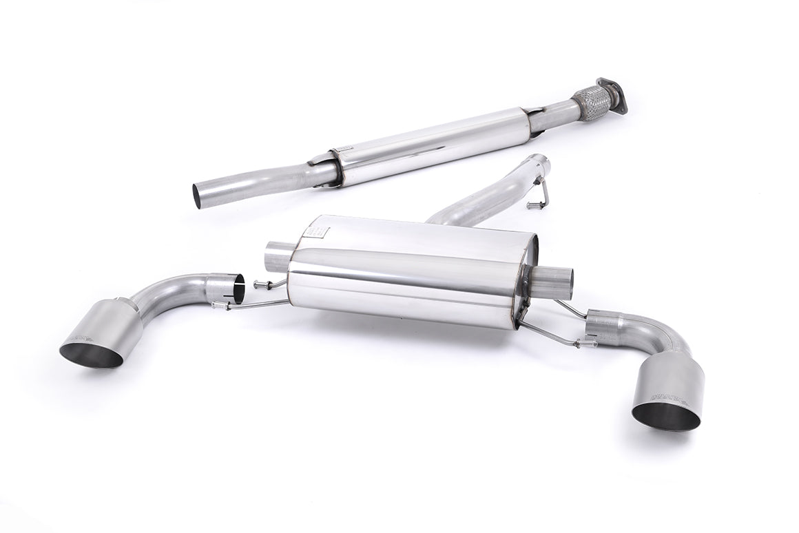 Scarico cat-back Milltek Resonated omologato con finalini GT-115 in titanio per Toyota GR86 2.4 (dal 2022) - SSXTY175