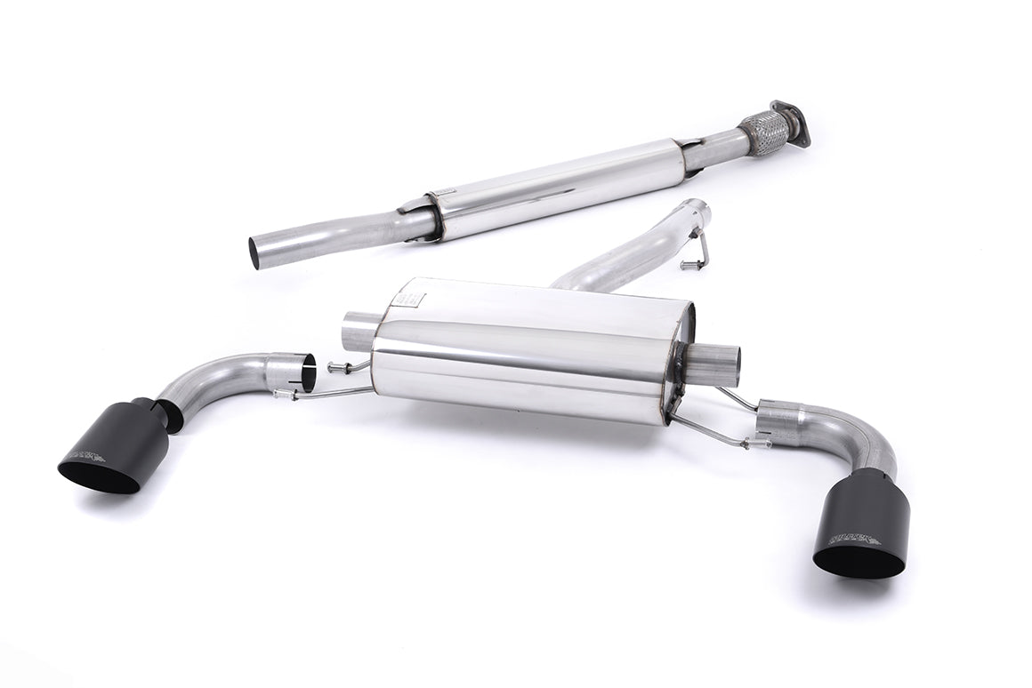 Scarico cat-back Milltek Resonated omologato con finalini GT-115 neri Cerakote per Toyota GR86 2.4 (dal 2022) - SSXTY177