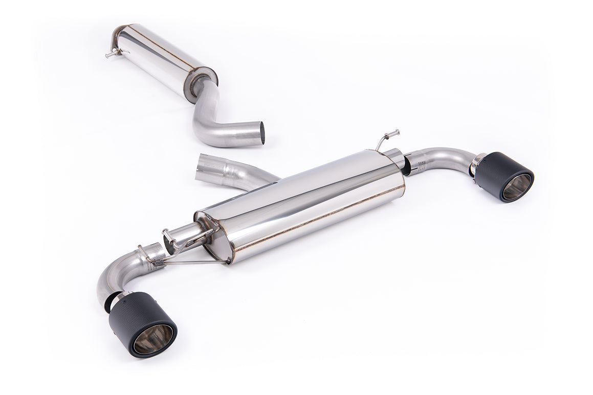 Scarico GPF-back Milltek Resonated omologato con finalini Jet-115 in carbonio per Toyota GR Yaris Gen 2 1.6T (dal 2024) 