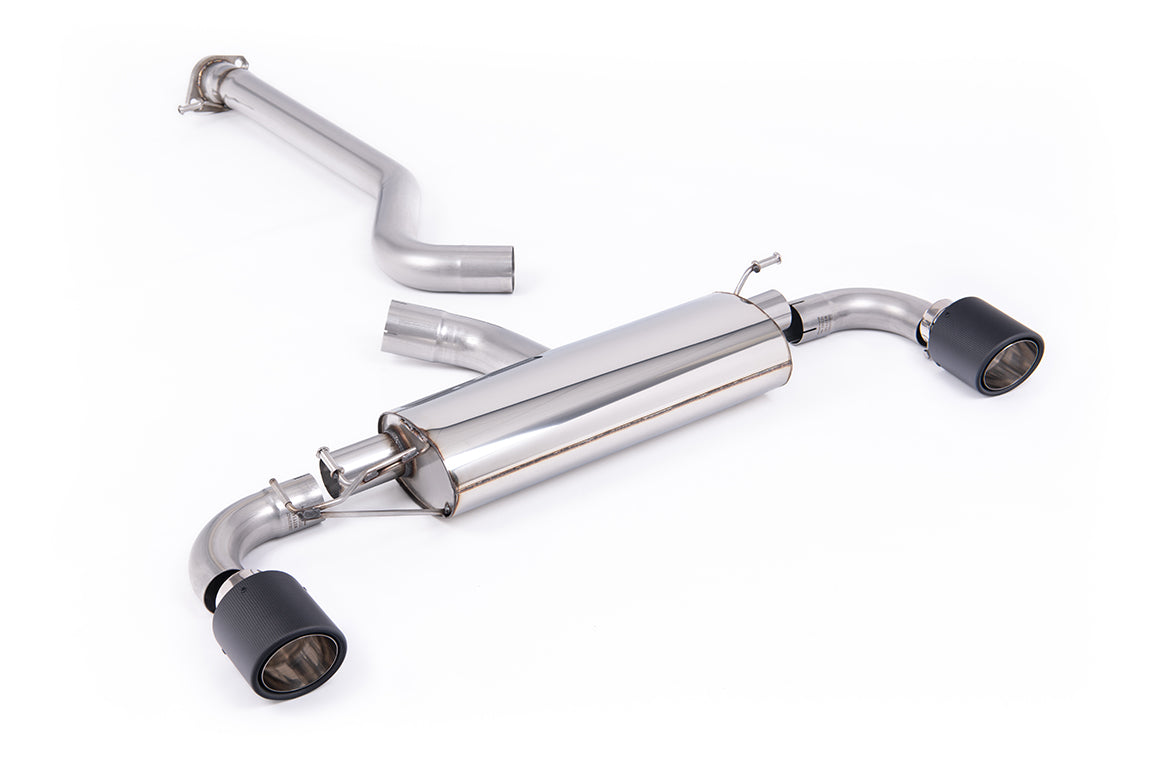 Scarico GPF-back Milltek Non-resonated con finalini Jet-115 in carbonio per Toyota GR Yaris Gen 2 1.6T (dal 2024) - SSXT