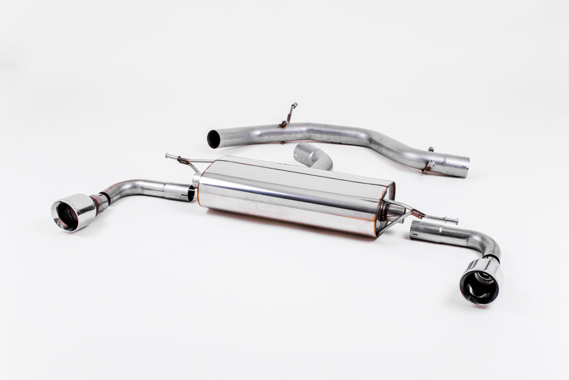 Scarico cat-back Milltek Non-resonated con finalini GT-100 lucidi per VW Golf 6 GTI 2.0 TSI 210cv (2009-2013) - SSXVW113