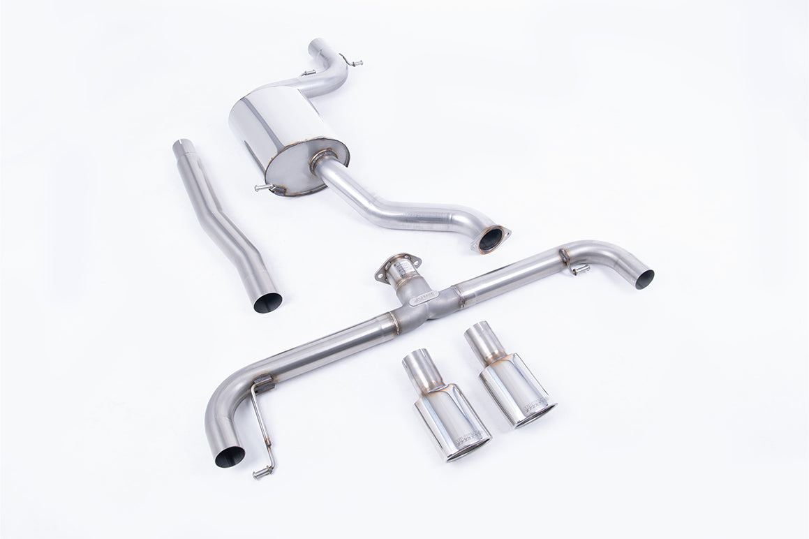 Scarico cat-back Milltek Non-resonated con finalini ovali lucidi per Volkswagen Scirocco R 2.0 TSI (2009-2016) - SSXVW20