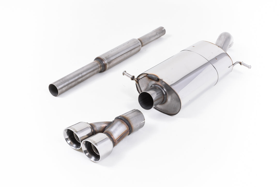 Scarico cat-back Milltek Non-resonated con finalini doppi GT-80 lucidi per Volkswagen Polo GTI 6C 1.8 TSI 192cv 3 e 5 po