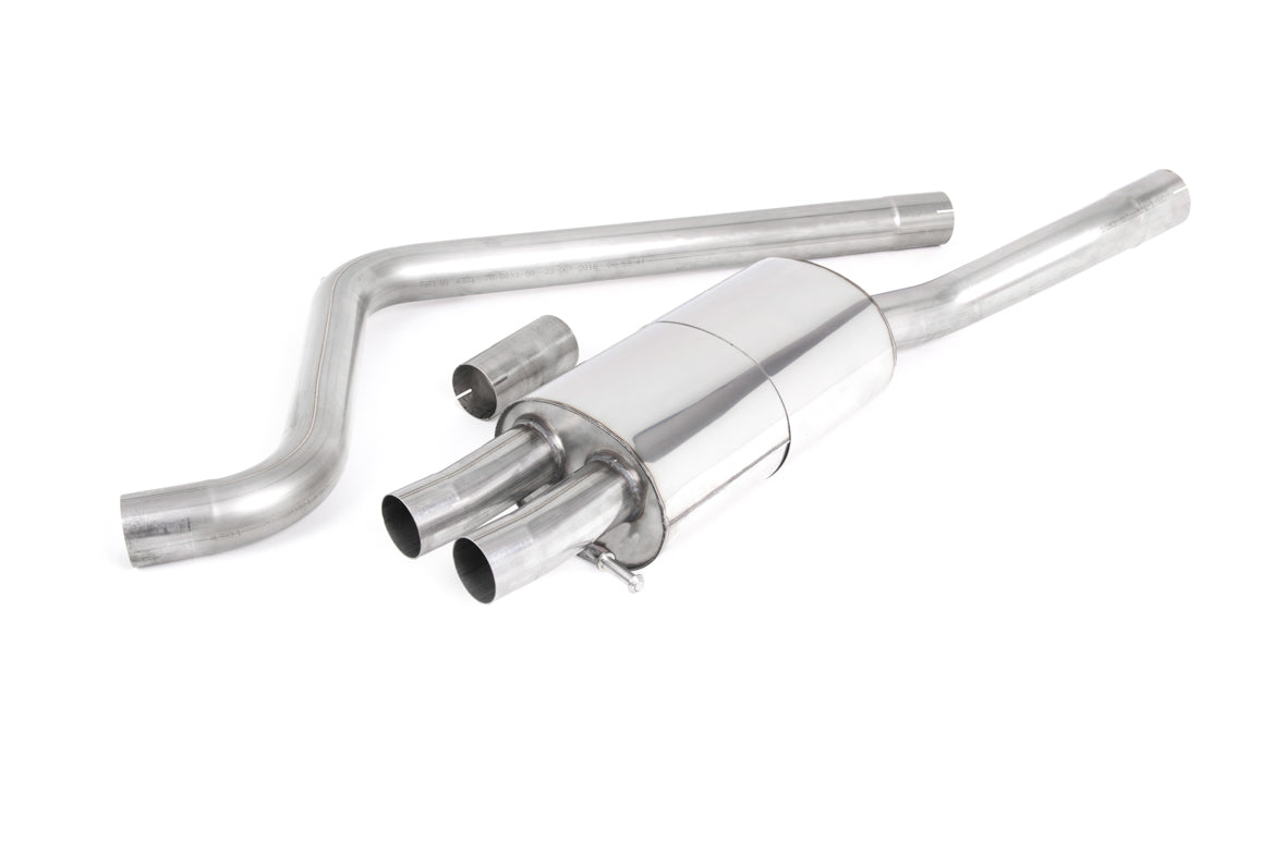 Scarico GPF-back Milltek Resonated omologato con finalini Jet-90 in carbonio per VW Polo GTI AW 2.0 TSI 200/207cv (con G