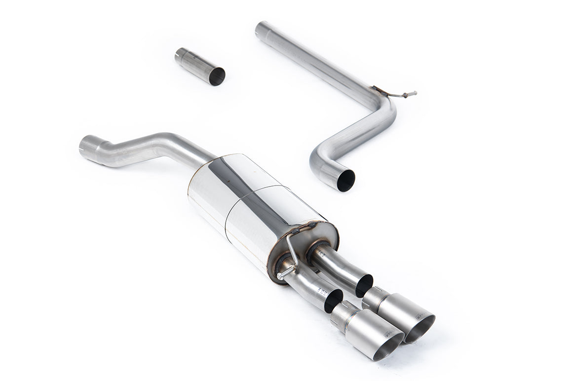 Scarico GPF-back Milltek con finalini GT-90 in titanio per Volkswagen Polo AW 1.5 TSI 5 porte (con GPF, dal 2019) - SSXV