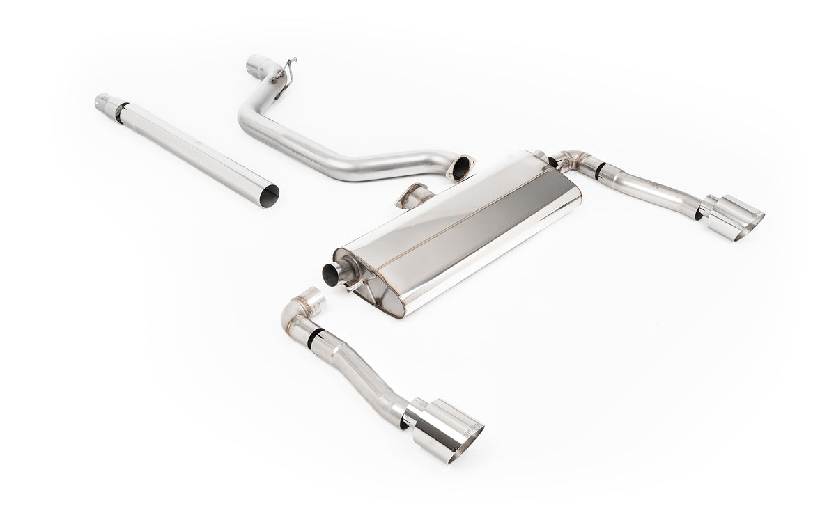 Scarico GPF-back Milltek omologato con finalini GT-115 lucidi per Cupra Formentor 2.0 TSI 245cv (con GPF, dal 2022) - SS