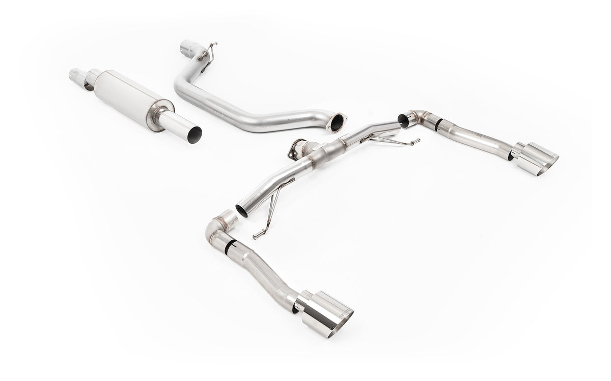 Scarico GPF-back Milltek Race con finalini GT-115 lucidi per Cupra Formentor 2.0 TSI 245cv (con GPF, dal 2022) - SSXSE27