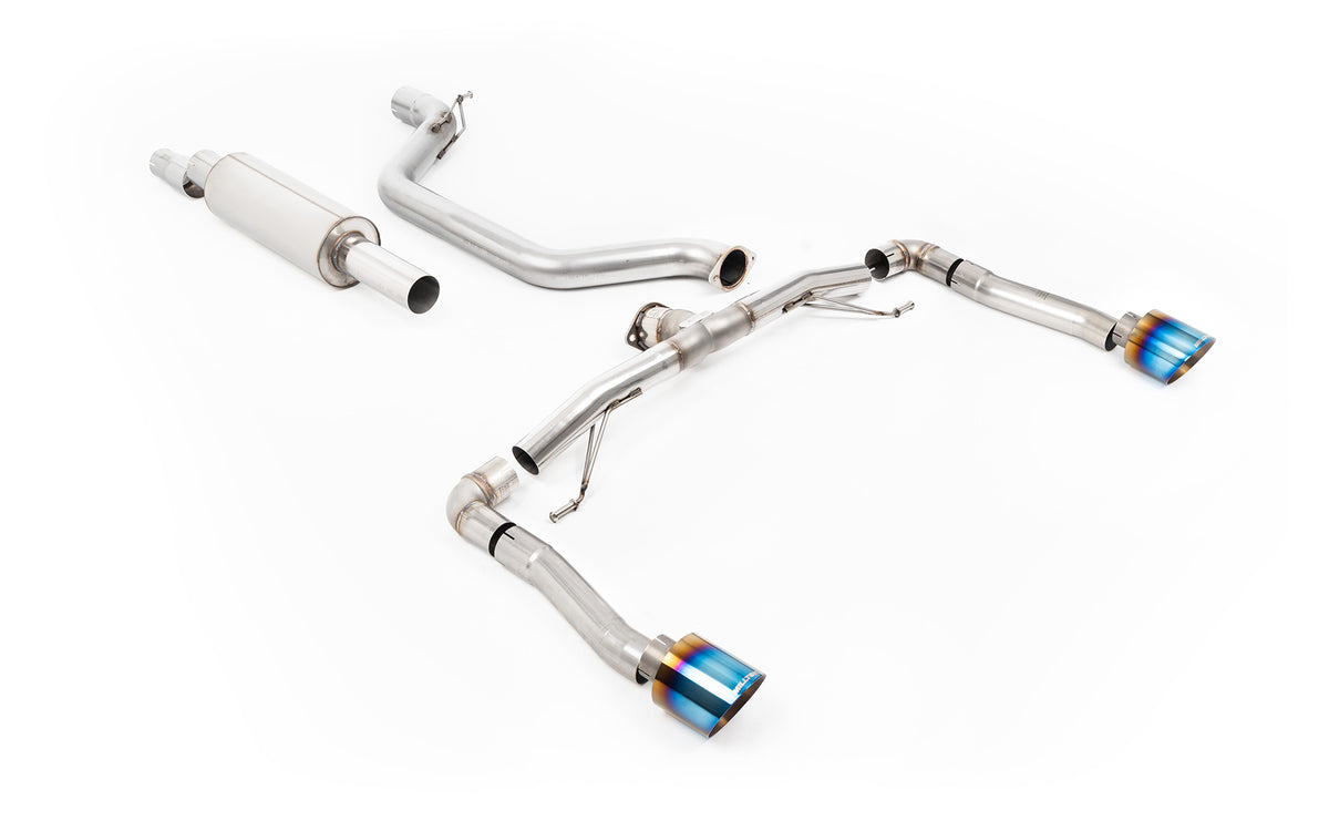 Scarico GPF-back Milltek Race con finalini GT-115 in titanio bruciato per Cupra Formentor 2.0 TSI 245cv (con GPF, dal 20