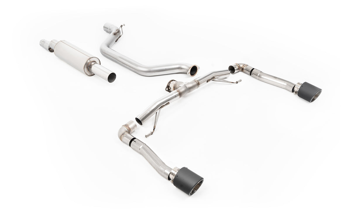 Scarico GPF-back Milltek Race con finalini Jet-115 in carbonio per Cupra Formentor 2.0 TSI 245cv (con GPF, dal 2022) - S