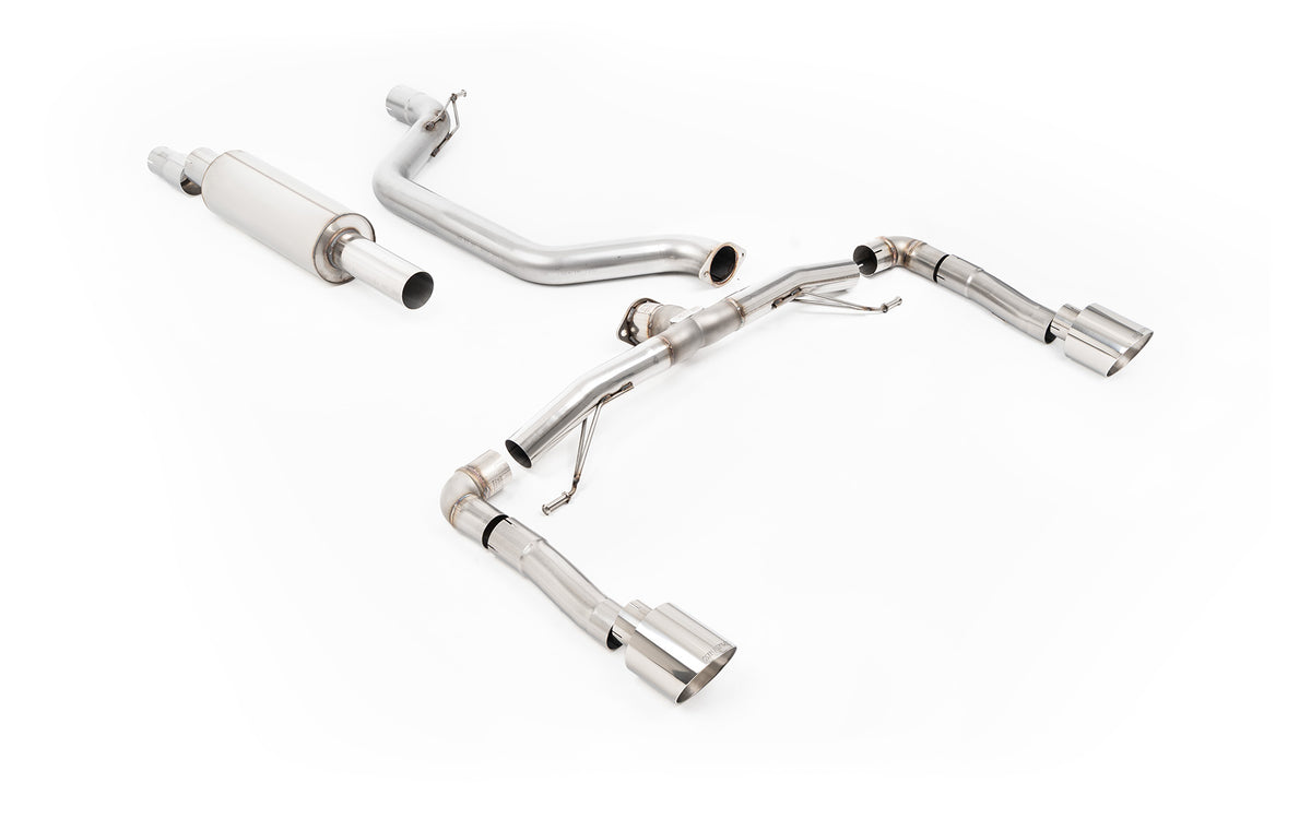 Scarico GPF-back Milltek Race con finalini GT-115 lucidi per Cupra Leon KL 2.0 TSI 245cv (con GPF, dal 2022) - SSXSE282