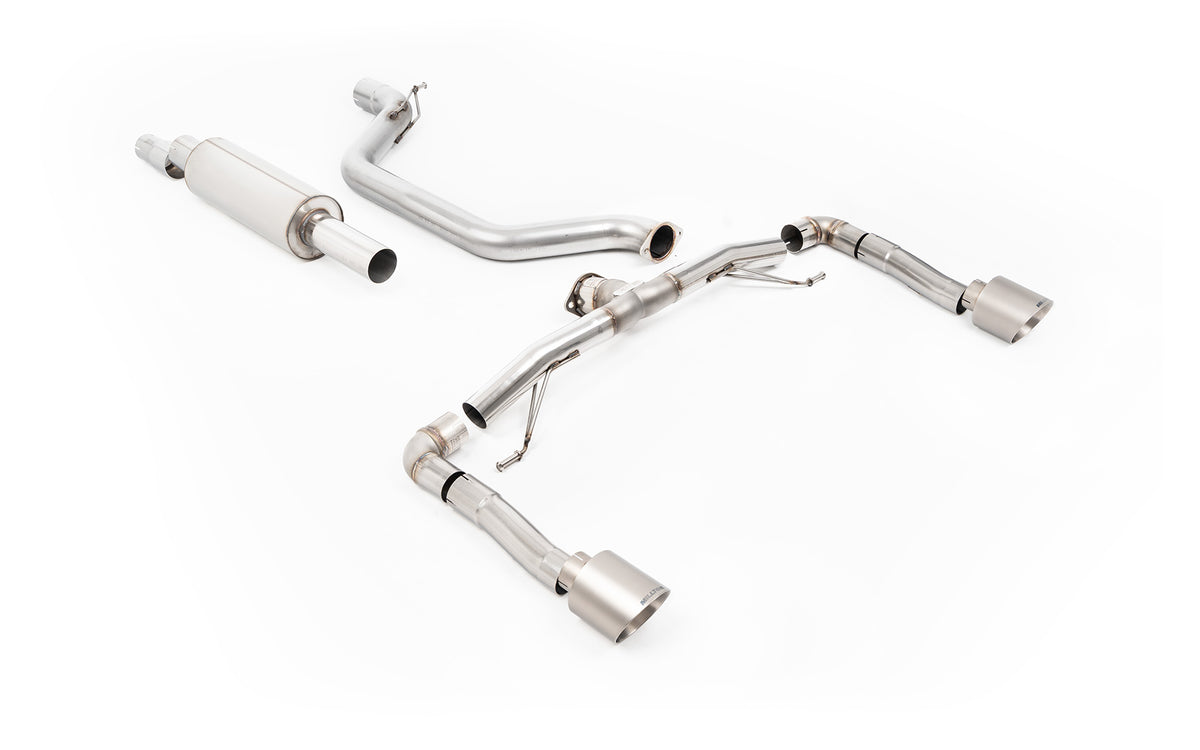 Scarico GPF-back Milltek Race con finalini GT-115 in titanio per Cupra Leon KL 2.0 TSI 245cv (con GPF, dal 2022) - SSXSE