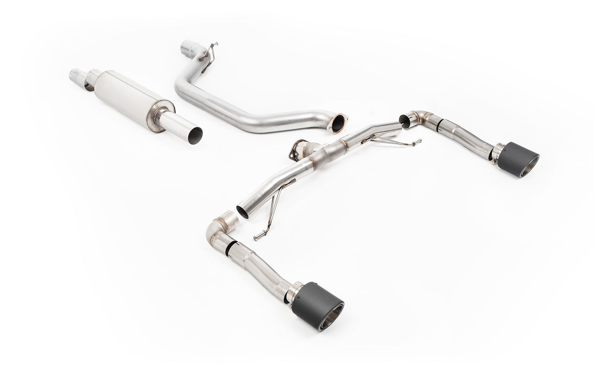 Scarico GPF-back Milltek Race con finalini Jet-115 in carbonio per Cupra Leon KL 2.0 TSI 245cv (con GPF, dal 2022) - SSX