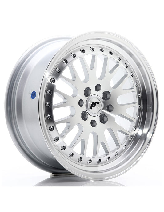 Cerchio JR Wheels JR10 16x7 argento con faccia diamantata