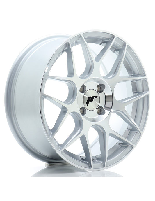 Cerchio JR Wheels JR18 16x7 argento con faccia diamantata