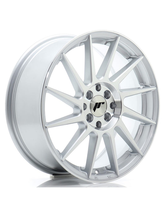 Cerchio JR Wheels JR22 17x7 argento con faccia diamantata