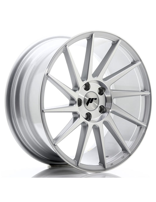 Cerchio JR Wheels JR22 18x8,5 argento con faccia diamantata