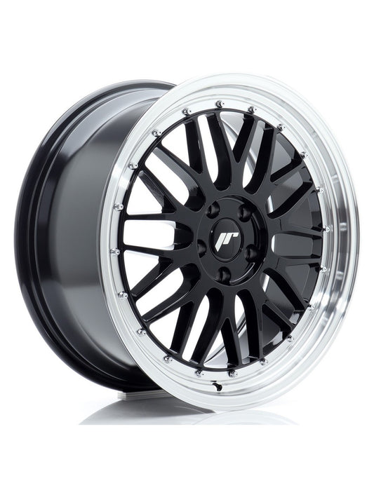 Cerchio JR Wheels JR23 19x8,5 nero lucido con canale diamantato