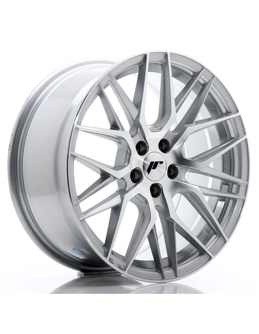 Cerchio JR Wheels JR28 17x8 argento con faccia diamantata