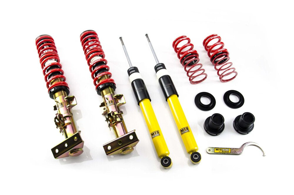 Kit assetto coilover regolabile MTS Technik STREET per BMW Serie 3 / E36 Cabriolet (E36) 318i / 320i / 323i / 325i / 328i / M3 3.0 / M3 3.2 03/93 - 11/99 - MTSGWBM01