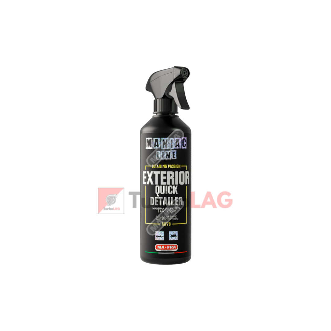 MANIAC LINE Exterior Quick Detailer 500ml - Pulitore a secco 3in1: Pulisce, Lucida e Protegge - Mafra MF70