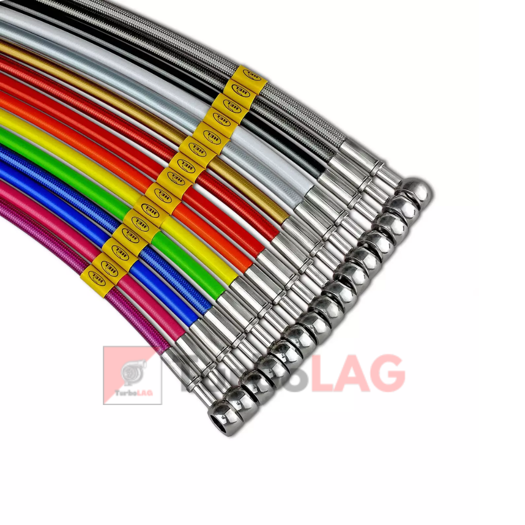 Tubi freno in treccia per Yamaha 125 YZF-R125 2008 - 2013 (Kit 2 tubi) - HBK9719