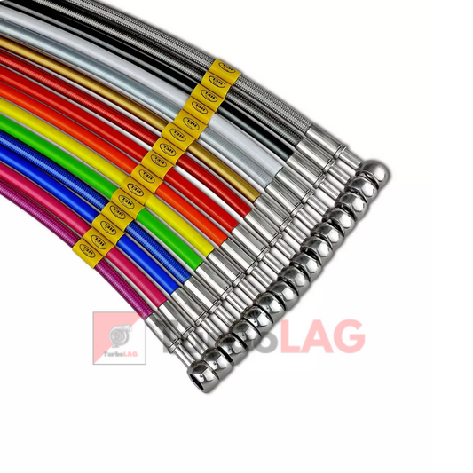 Tubi freno in treccia per Yamaha 125 YZF-R125 2008 - 2013 (Kit 2 tubi) - HBK9719