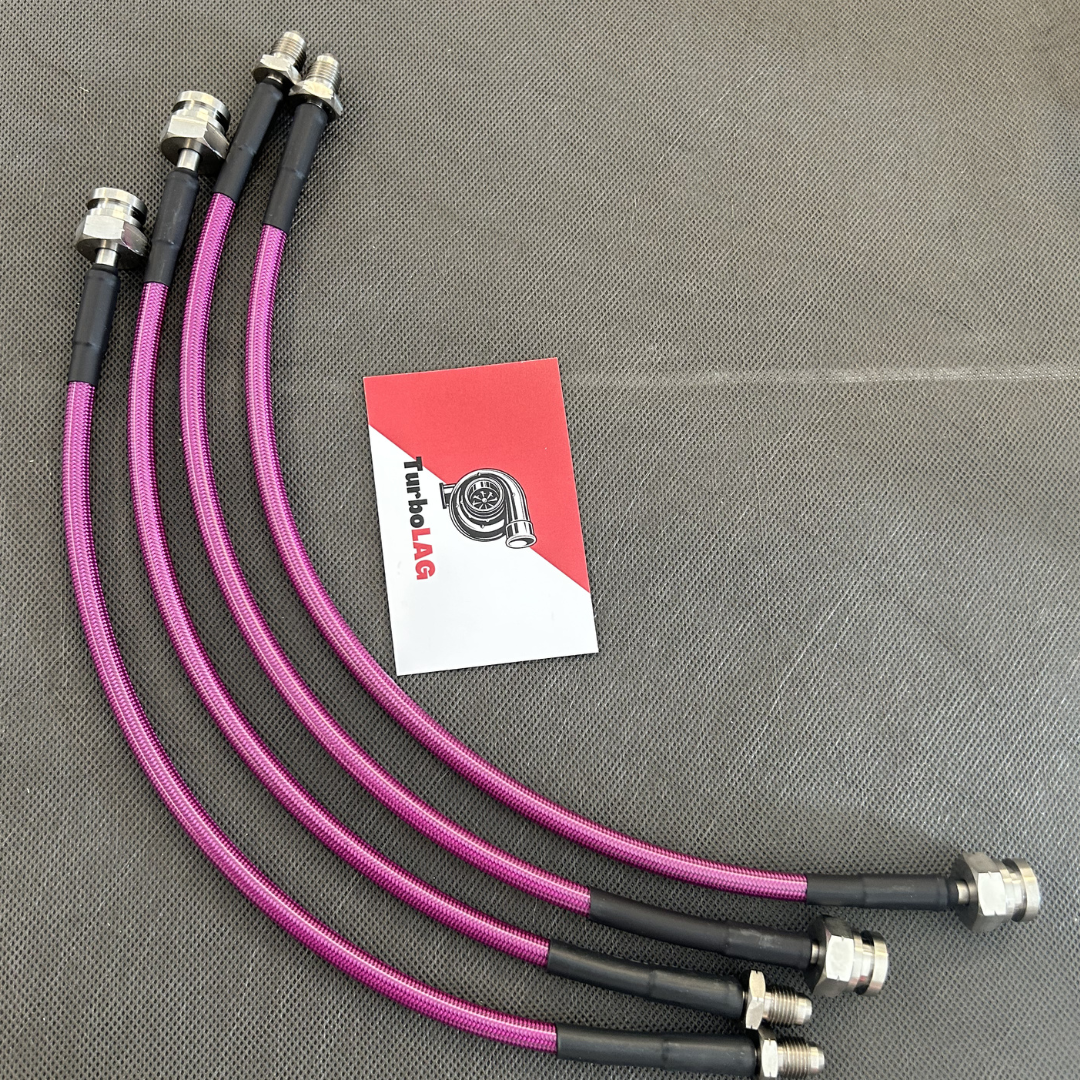 Kit 4 Tubi freno aeronautici in treccia Mercedes Vito 447 Tutti i modelli 2014-