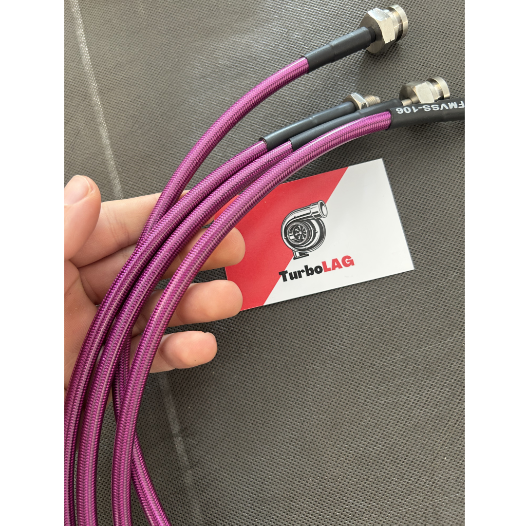 Kit 4 Tubi freno aeronautici in treccia Mercedes Vito 447 Tutti i modelli 2014-